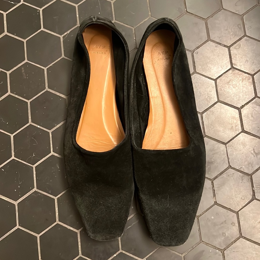 ATP Atelier Andrano Suede flat loafers